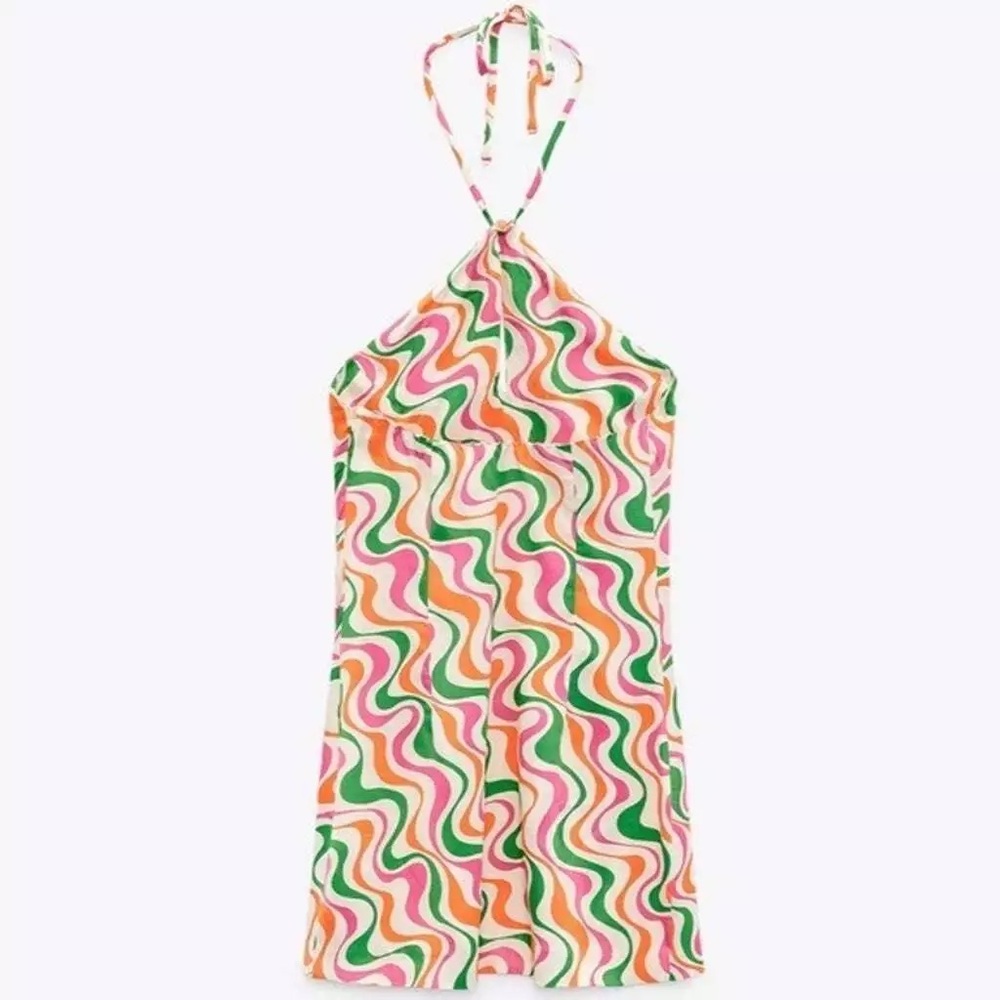 NWT Zara Halter Dress - Picture 6 of 7